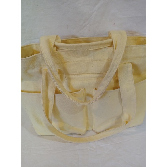 Dagne Dover Tote Bag Canvas Yellow Work Travel Everyday Shoulder Handbag - Picture 1 of 12